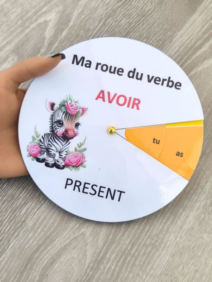 Ma roue du verbe avoir au présent - photo numéro 3