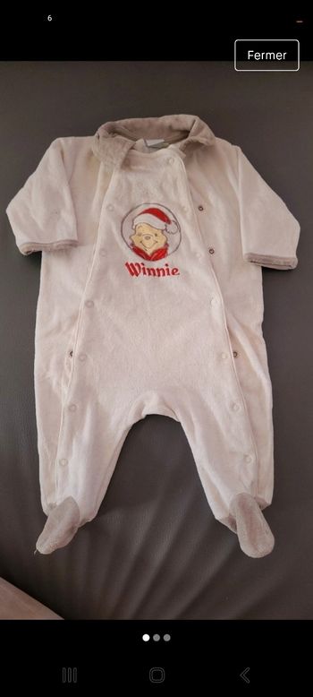 Grenouillère disney winni l ourson 3 mois