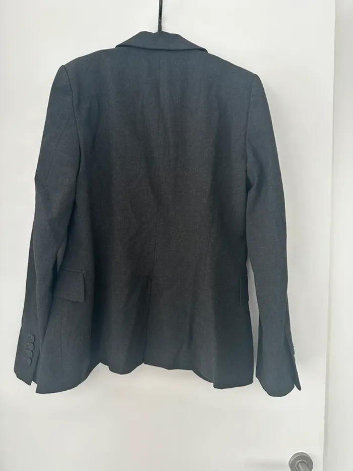 Blazer gris chiné - photo numéro 4