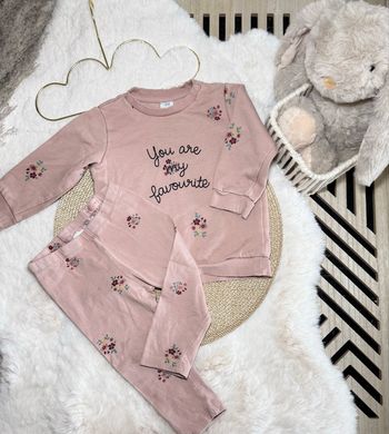 🌸 Ensemble bébé fille H&M - Pull + legging • 12 mois 🌸