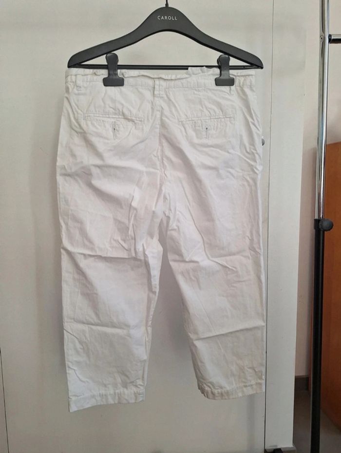 Pantalon court/ pantacourt blanc Esprit femme M 38 - photo numéro 6