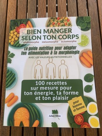 Livre neuf de recettes & nutrition « Bien manger selon ton corps »