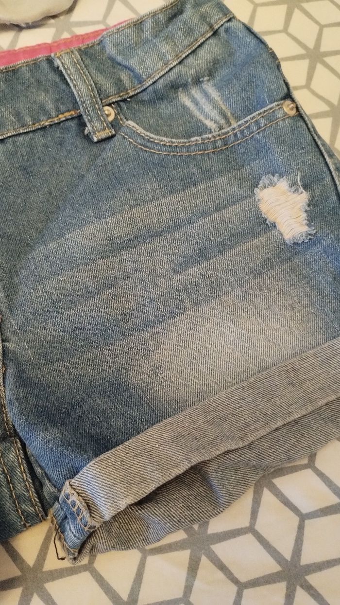 Lot de 2 shorts en jeans - photo numéro 4