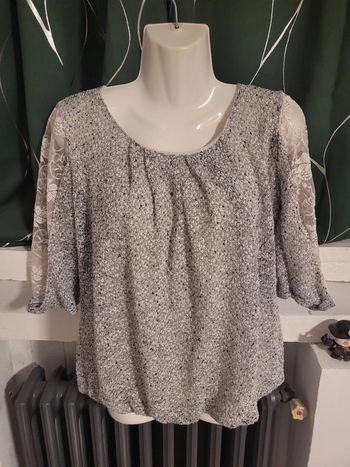 Haut gris femme taille s