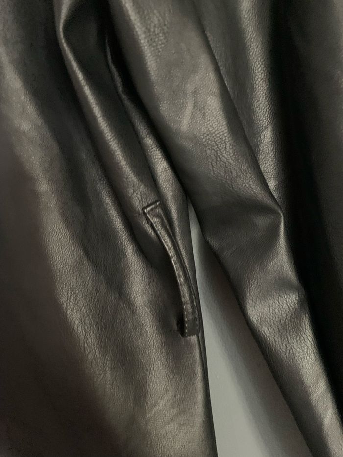 Blazer simili noir taille L - photo numéro 4
