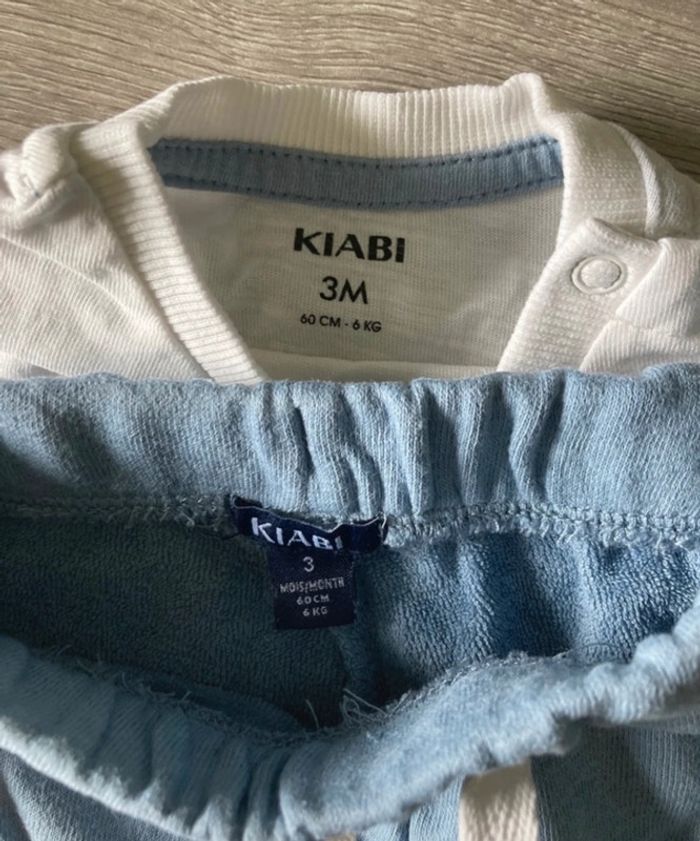Ensemble t-shirt et pantalon kiabi 3 mois - photo numéro 3