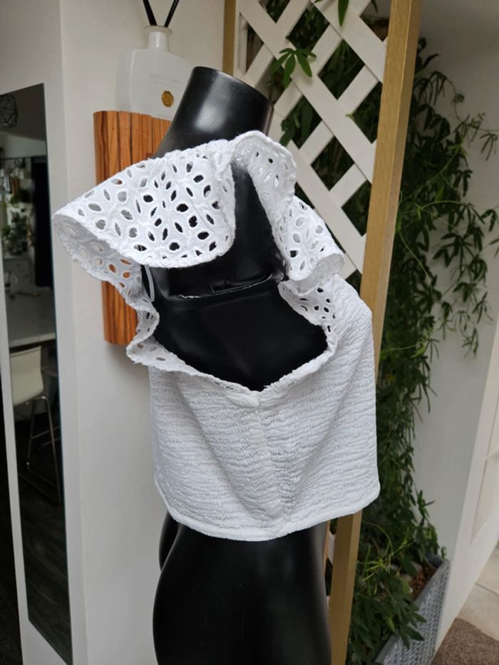 H&M top blanc taille XL - photo numéro 3