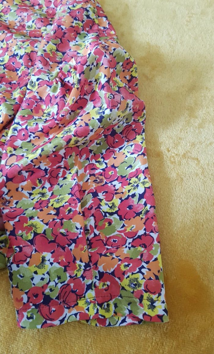Blouse fleurie asymétrique, made in France 🇨🇵 - photo numéro 7