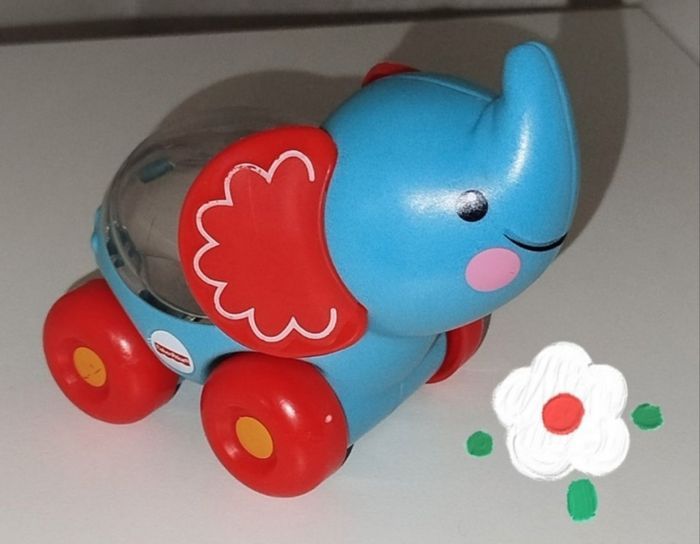 Fisher Price Éléphant Ami Jungle à roulettes NEUF - photo numéro 1