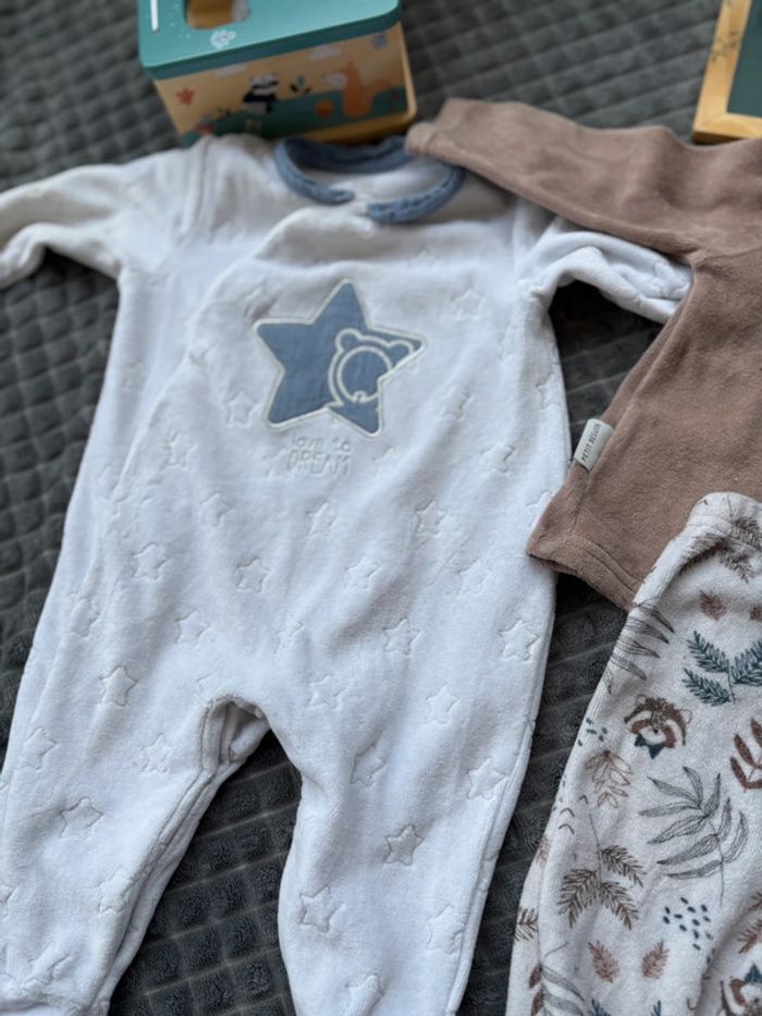 Lot de deux pyjamas, mixte, taille 6mois (obaibi, petit béguin) - photo numéro 4