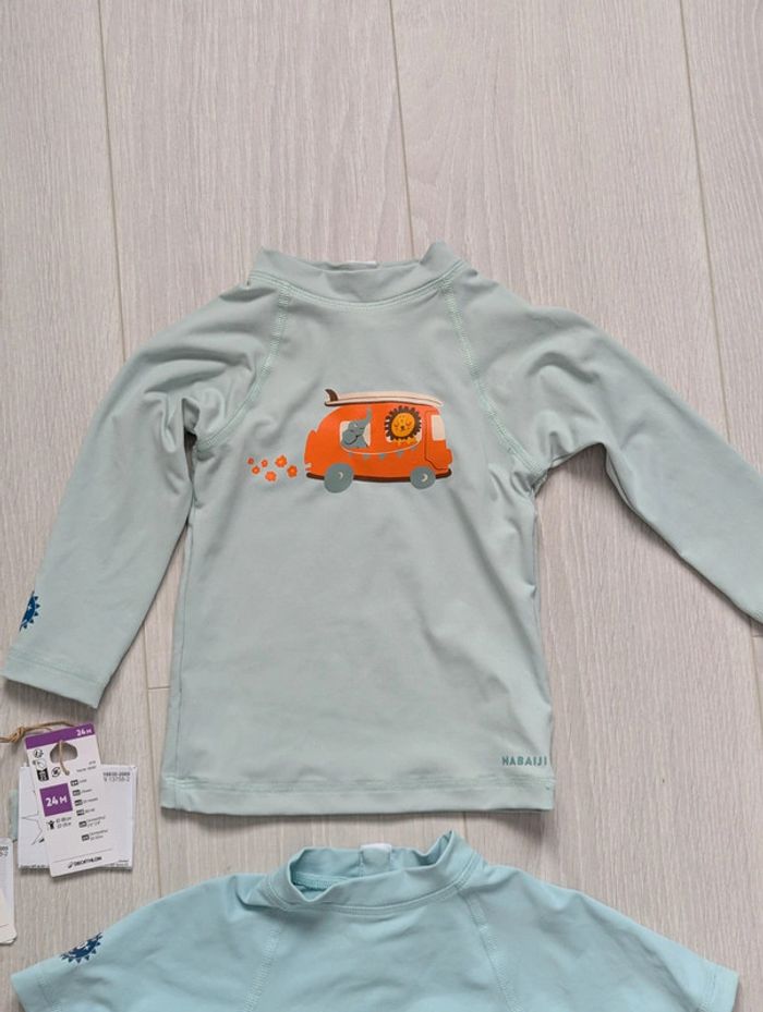 Lot 2 t-shirt de bain Anti uv 50+ - photo numéro 4