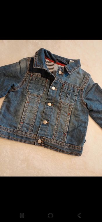 Veste en jean bébé taille 6 mois