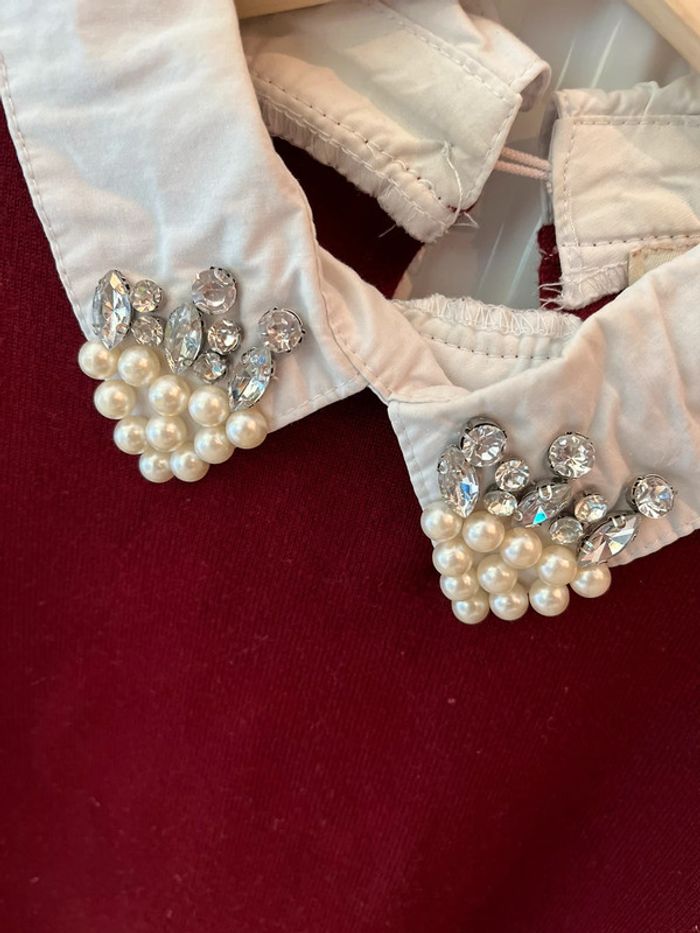 Pull chemise strass - photo numéro 3