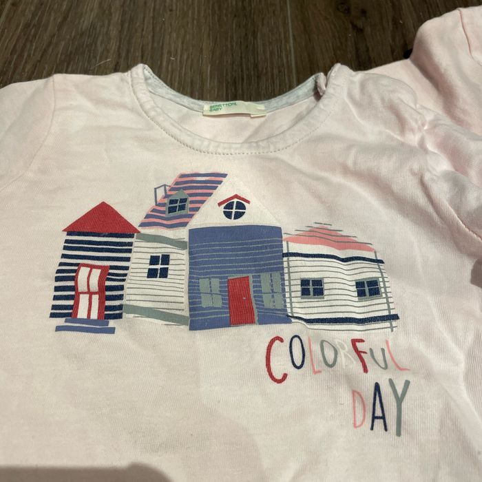 Lot de 3 hauts roses manches longues 3 mois - photo numéro 2