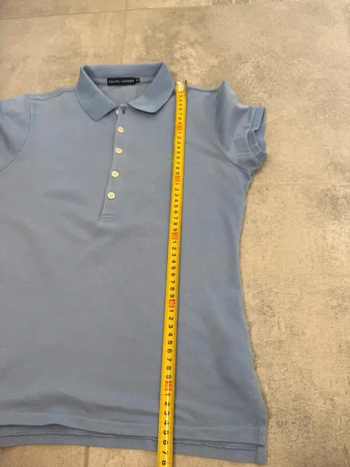 Polo Ralph Lauren femme bleu clair taile M très bon état - photo numéro 7