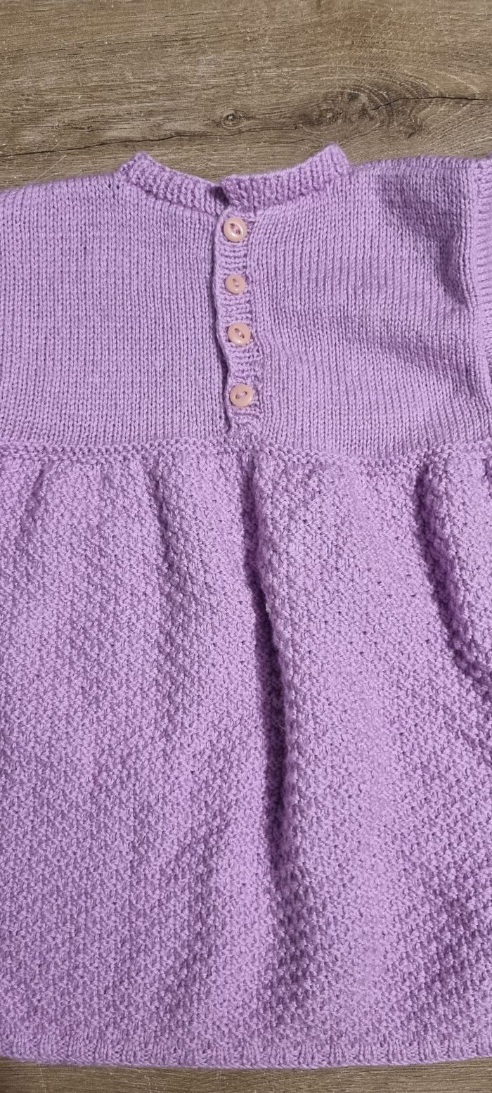 Robe ML tricotée en laine 24 mois - photo numéro 3