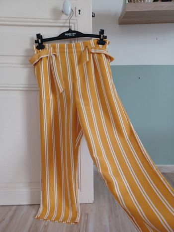 Pantalon fin large