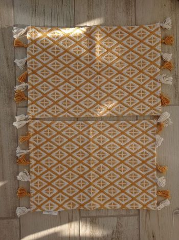 Lot de 2 sets de table 100% coton "Maisons du Monde"