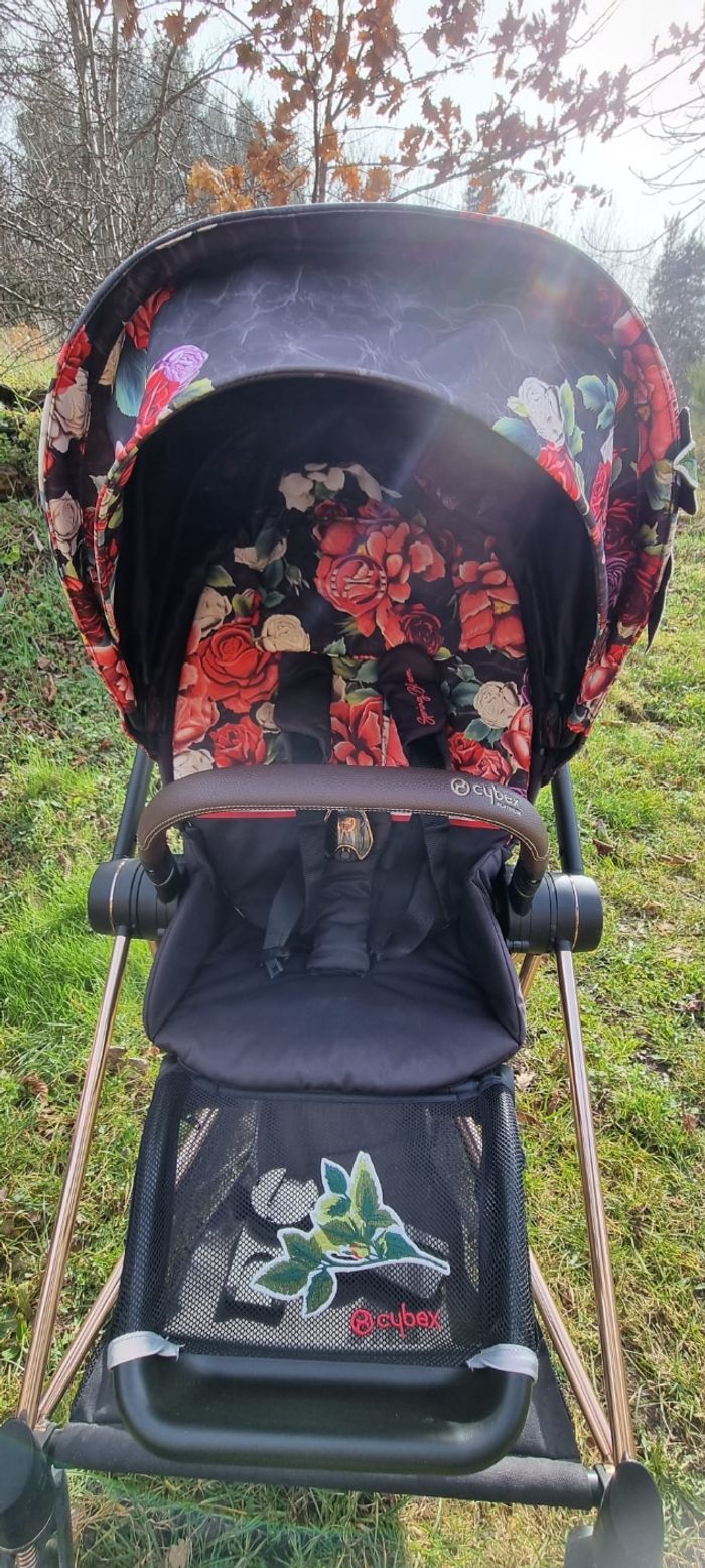 Ensemble Poussette Mios et Cloud Z avec base isofixe, rose gold et finition spring blossom black - photo numéro 8