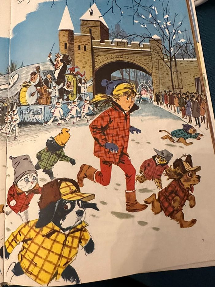 1968 Livre ancien Grands albums Hachette Caroline au Canada vintage ancien - photo numéro 4