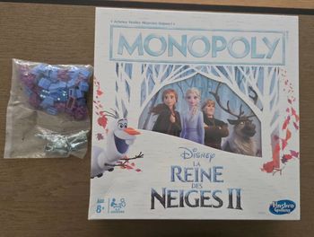 Monopoly la reine des neiges 2 neuf encore emballé + 1jeu de pions en plus 