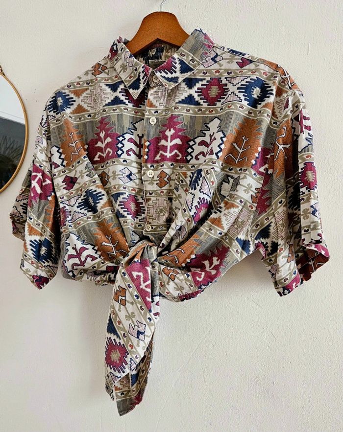 Chemise à motifs vintage 80's - photo numéro 3