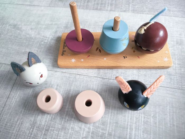 Jouet en bois à emboîter animaux Moulin Roty - photo numéro 2