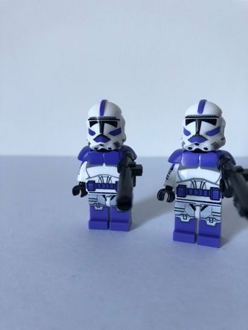 Figurine type lego 2 clones de la 187ème légion Star Wars