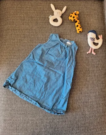 Robe en jean à pois 36 mois
