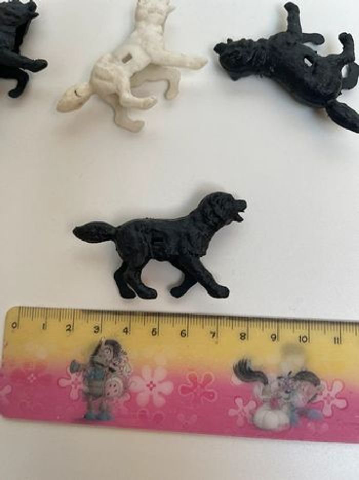 Lot de 4 figurines anciennes troué animaux - photo numéro 6