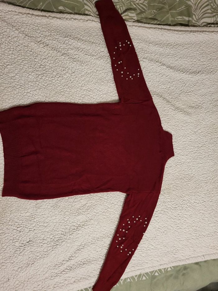 Pull long et chaud avec perles ! - photo numéro 4