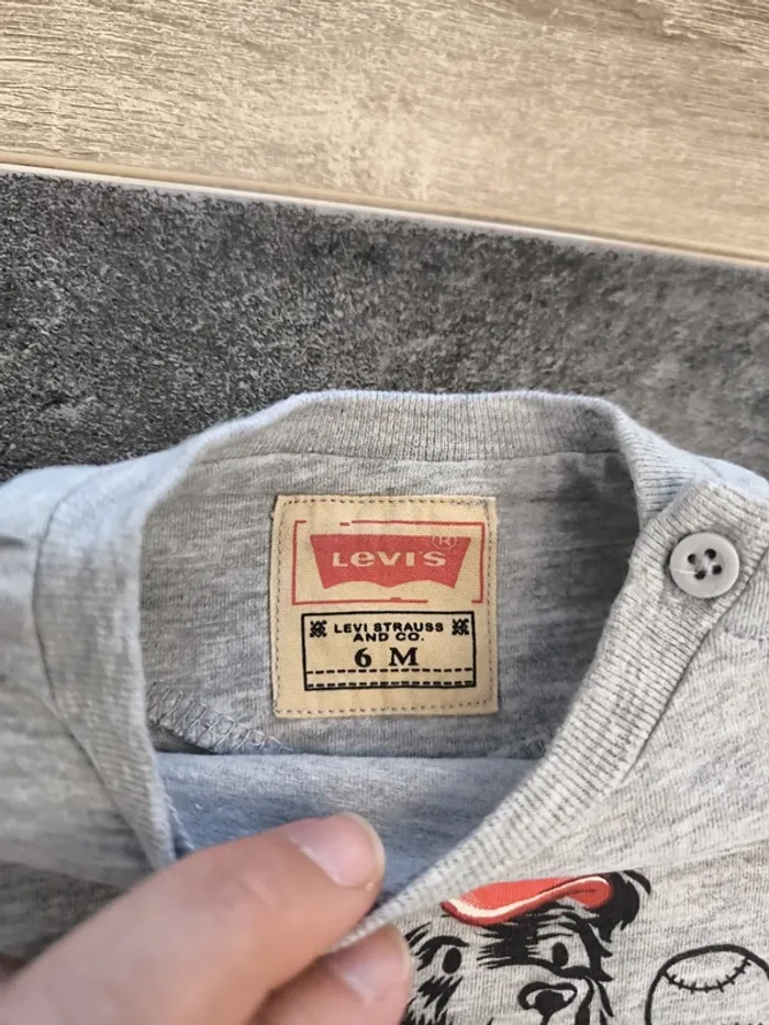 Tee-shirt garçon ml 6 mois Levi's - photo numéro 5