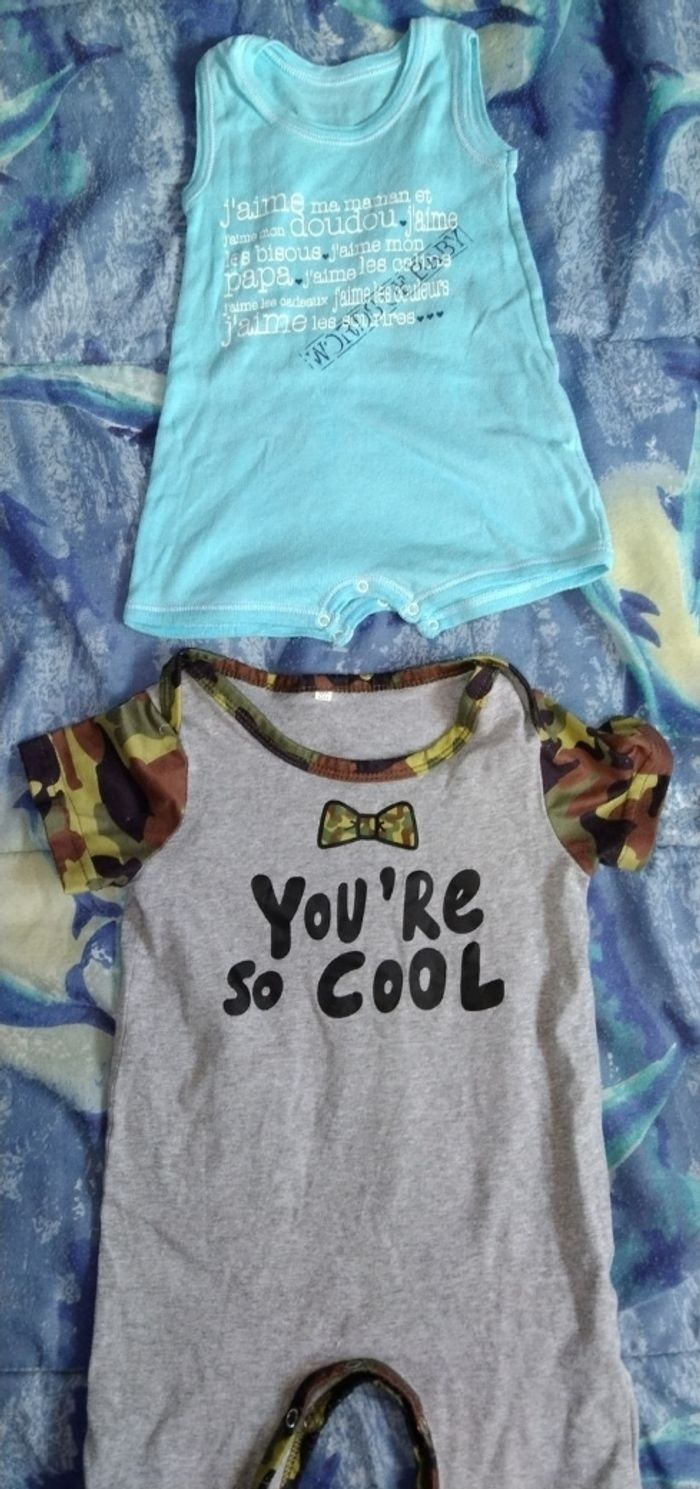 Lot combishort 12 mois