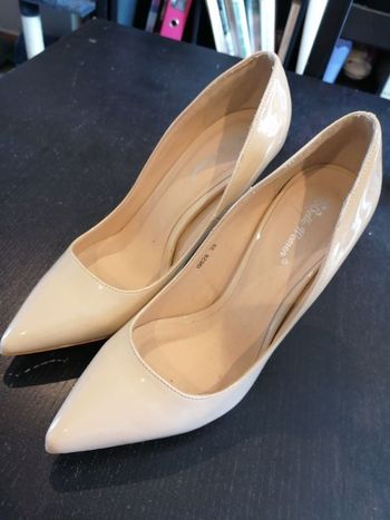 Chaussure talon beige