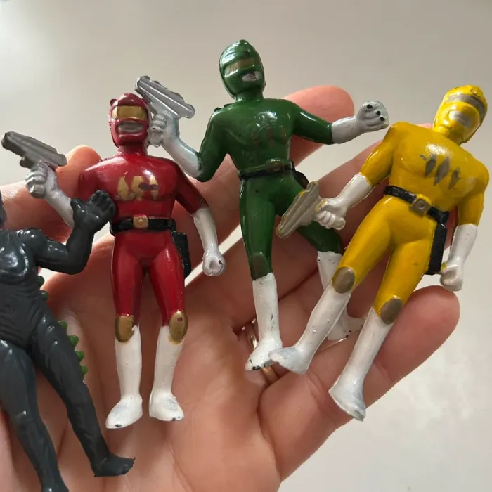 Lot figurines bootleg bioman power rangers vintage - photo numéro 3