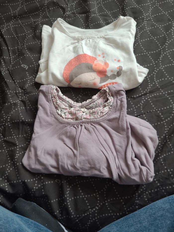 Lot de 2 très shirt manches longues