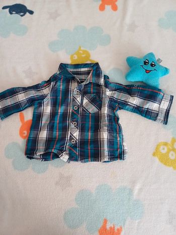 Chemise à carreaux 3 mois