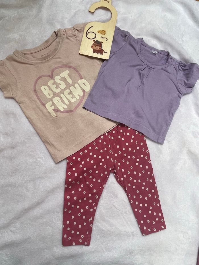 Ensemble 3 pièces pantalon et tee-shirt 6 mois - photo numéro 3