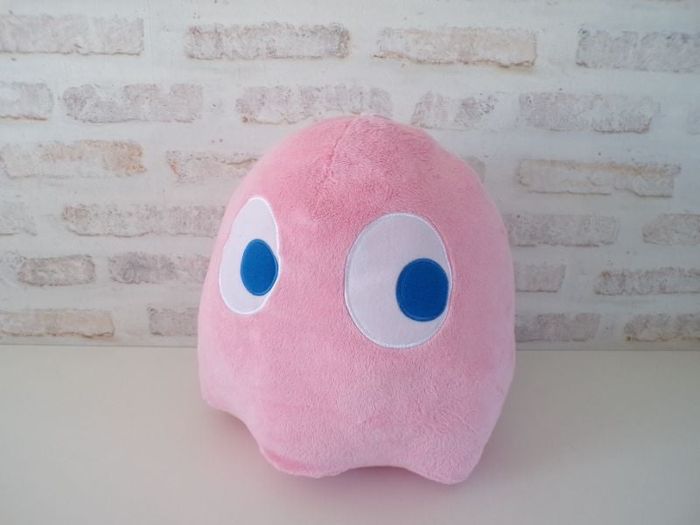 Peluche Pac Man - Fantôme rose  (J14)