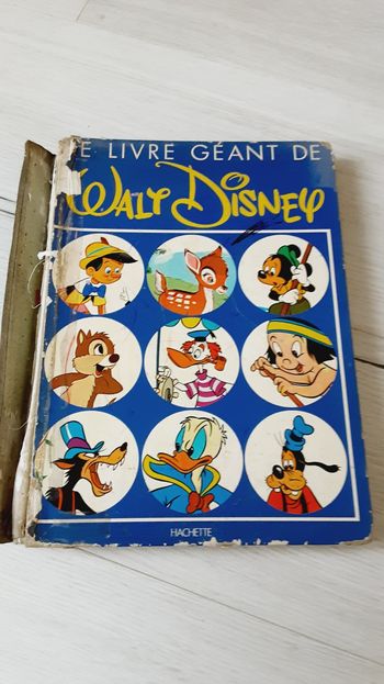 Livre Le livre géant de Walt Disney vintage 1974
