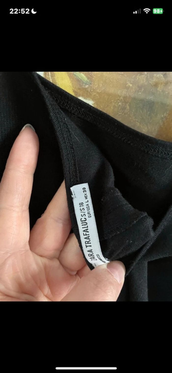 Robe moulante noir taille L zara - photo numéro 3