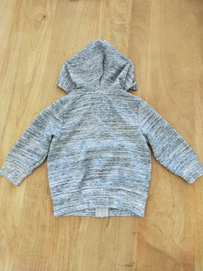 Gilet gris chiné 18 mois - photo numéro 3