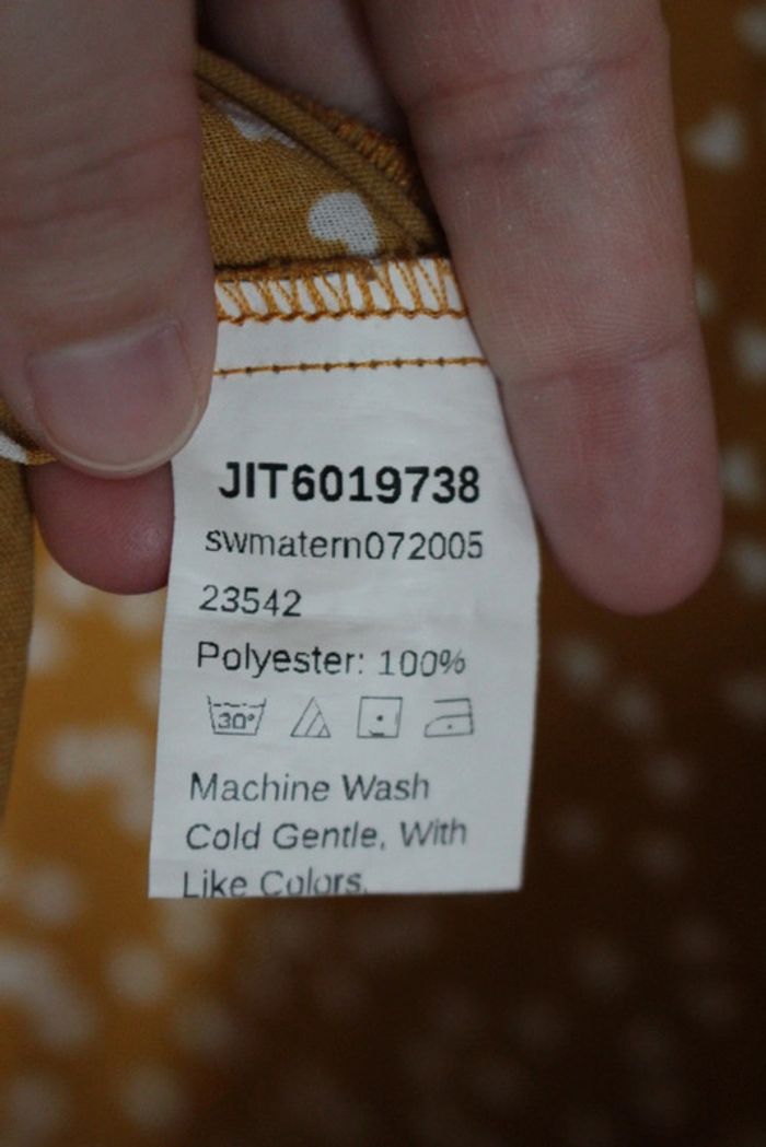 Robe moutarde à cœurs - photo numéro 5
