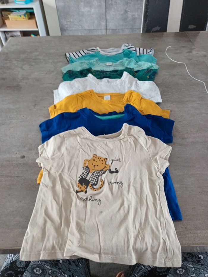 Lot tshirt 9mois