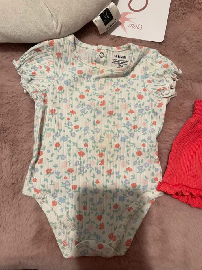 Ensemble body short 6M - photo numéro 2