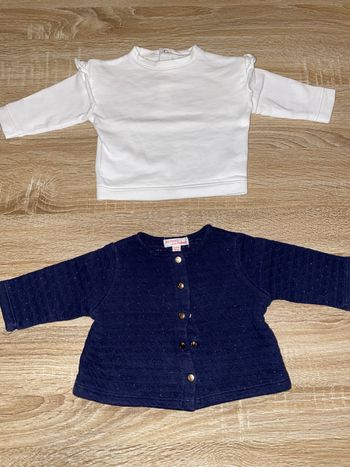 Lot de 2 haut fille