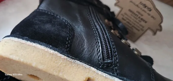 Bottes Bottines Cuir Zip Tannage Naturel Kickers T32 - photo numéro 3