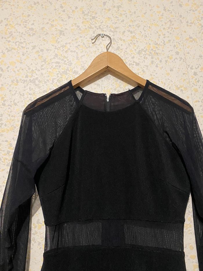 Robe vintage Roberta moulante stretch voile noir 36 - photo numéro 2