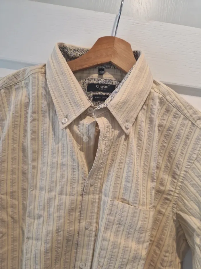 Tres belle chemise vintage année 90 taille l made in France bye chatel