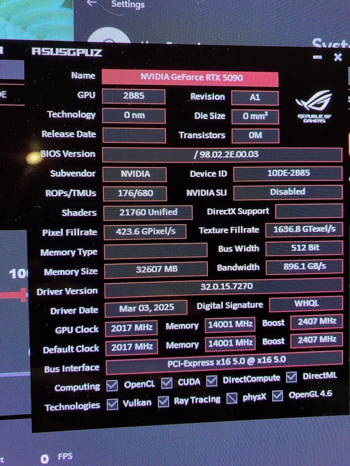 Carte graphique NVIDIA GeForce RTX 5090 FE Édition Fondateurs - photo numéro 4